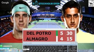 DEL POTRO vs ALMAGRO ATP ESTOCOLMOMARCADOR Y RELATO EN VIVO [upl. by Renrew]