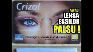 Cara Membedakan Lensa Essilor Kamu adalah Asli bukan Palsu   Recognize Essilor Lens [upl. by Amuwkuhc]