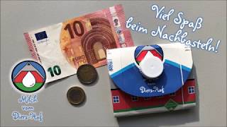 DIY Portemonnaie aus Tetrapack falten  Bastelanleitung [upl. by Arotal]