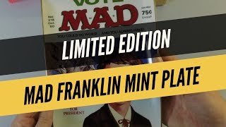 Mad Magazine  Franklin Mint Plate of Alfred E Neuman [upl. by Enrahs]