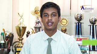 Adamas International SchoolISC Topper Ankur Roychowdhury shares success Tips [upl. by Eneli]