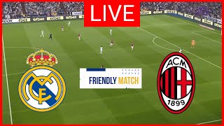 🔴LIVE  REAL MADRID vs AC MILAN I INTERNATIONAL CLUB FRIENDLY 2024 I MATCH EFOOTBALL PES 21 [upl. by Pond]