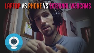 Are Laptop Cameras Any Good Laptop vs Phone vs External Webcam [upl. by Fannie]