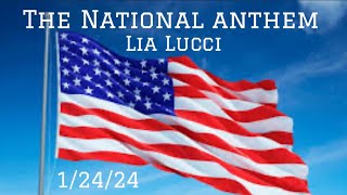 Whitney Houston National Anthem sung by Lia Lucci ￼ [upl. by Emmalynne600]