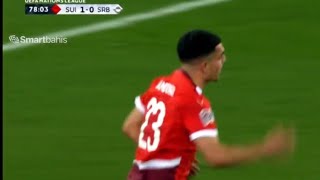 Zeki Amdouni Goal Switzerland vs Serbia 11 All Goals and Extended Highlights [upl. by Varrian]