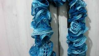 Knitted Ruffle scarves 1 [upl. by Allys503]