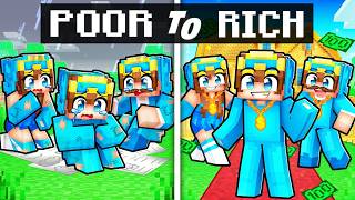 POOR to RICH FAMILY in Minecraft [upl. by Ammej]