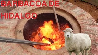 BARBACOA DE BORREGO ORIGINAL DE HIDALGO EN HORNO DE LENA SEGUNDO VIDEO HIDALGUENSE RICO Y SABROSO [upl. by Olrac]