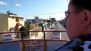 Progreso double decker bus ride [upl. by Aihsenek754]