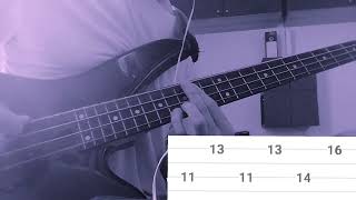 Phaser  Distortion  Eb standard tuning  Hungarian scale BASS riff w tabs [upl. by Eseilana]