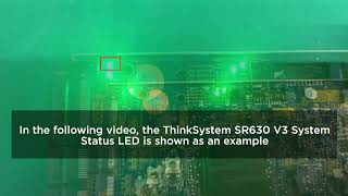 SR630 V3 system status LED – blinking symptoms [upl. by Atinit]