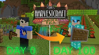 I Spent 100 Days In Pams Harvestcraft Summer Farm [upl. by Anairt]