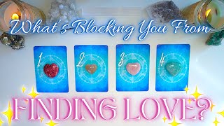 What’s Blocking You From Finding Love 🤲❤️🦋 Detailed Pick a Card Tarot Reading [upl. by Dermot]