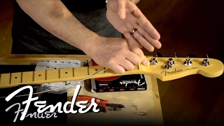 How To Change Your Bass Strings  Fender [upl. by Vernor]