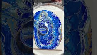 ✨ Mesmerizing Spinning Open Cup Acrylic Pour 🎨 fluidart acrylicpouring [upl. by Celina]