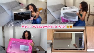 COMPREI MEU MICROONDAS DE INOX 😍 [upl. by Wilen628]