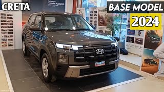 Hyundai Creta 2024 Base Model  2024 Hyundai Creta Facelift🔥  Value For Money Variant [upl. by Lledraw]