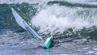 Extreme Sailing a TP52 in the breakers of the baltic sea [upl. by Nelie]