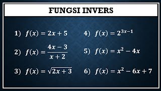 FUNGSI INVERS Latihan Soal [upl. by Aisiat]