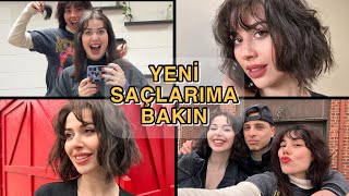 YENİ KISACIK SAÇLARIM  SAÇLARIMI KESTİRDİM 💇🏻‍♀️👩🏻 [upl. by Leake]