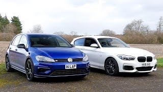 Hot Hatch Head2Head 3 Golf R vs M140i [upl. by Swift]