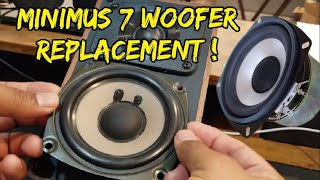 REALISTIC MINIMUS 7 WOOFER REPLACEMENT UPGRADE amp TESTING TIPS [upl. by Nonnarb]