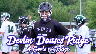 RumsonFair Haven 10 Ridge 3  HS Lacrosse  Luke Devlin 4 Goals [upl. by Etnud761]