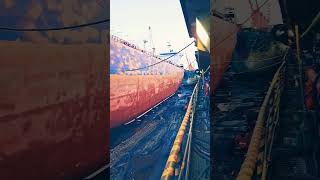 This is how you paint a big ship ship shipping boat seaman engineer sea marine paint [upl. by Annohs]