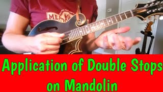 Applying Double Stops to Melodies on Mandolin [upl. by Llemhar]