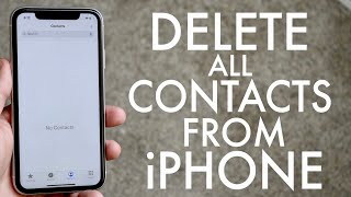 How To Delete All Contacts On iPhone [upl. by Anairad342]