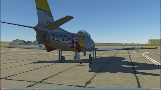 Belsimtek DCS F86F35 Sabre Startup [upl. by Zehc]