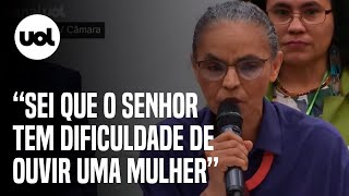 Marina Silva rebate deputado bolsonarista na Câmara O senhor estava no telefone e não escutou [upl. by Ahsenrat]