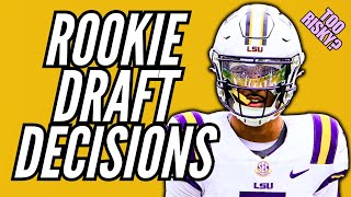 Solving Your TOUGH Dynasty Rookie Rookie Draft Decisions [upl. by Yanahs831]