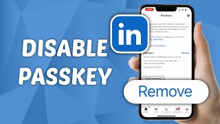 How to Remove Passkey on LinkedIn [upl. by Gwendolyn]