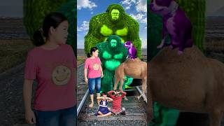 2 different colors Cute dogs amp 2 baby vs 16 green colors Gta 5 bigfoot amp train driver tom [upl. by Botsford]