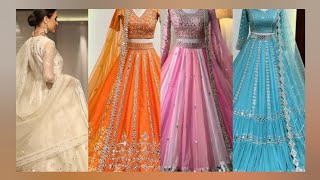 aesthetic colorful lehenga designs ideal lehenga for wedding Indian style lehenge [upl. by Sakram788]