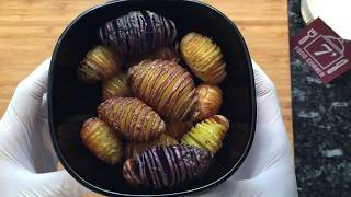 Wie mache ich Schwedische OfenkartoffelnHow to make Hasselback potatoes [upl. by Ahsienahs]