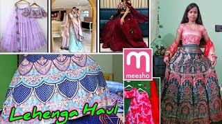 Meesho Latest Lehenga Haul 💕 Designer Unseen collection 😍 Meesho wedding lehenga  Loot offer [upl. by Rausch32]