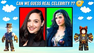 Can We Guess Real Celebrities 🤔   Roblox Guess The Celebrity in Hindi 🤩 [upl. by Iene]