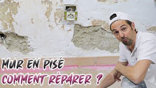 Réparer Un Mur En Pisé sain Recouvert De Plâtre [upl. by Veljkov]