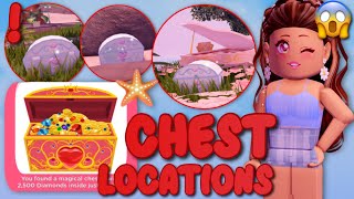 ALL CHEST LOCATIONS IN DIAMOND BEACH ROYALE HIGH Roblox shorts [upl. by Lisandra]