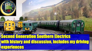 Second generation Southern Electric Multiple Units some I drove model railway history discussions [upl. by Stannwood]