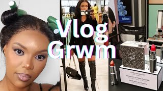 Grwm hair curling rods gone wrong My first vlog Givenchy MasterclassW Edgars Beauty [upl. by Ioj163]