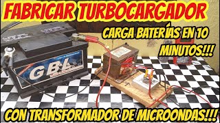 Fabricar cargador de baterías con transformador de microondas [upl. by Fancy140]