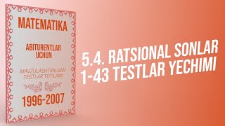 AXBOROTNOMA RATSIONAL TENGLAMALAR 143 TESTLAR YECHIMI [upl. by Noelani]