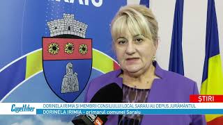 Dorinela Irimia și membrii Consiliului local Saraiu au depus jurământul [upl. by Emie]