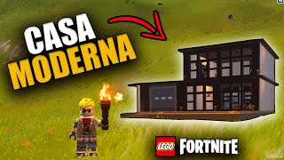 Como hacer una CASA MODERNA en Lego Fortnite  Modo Survival [upl. by Lucas]