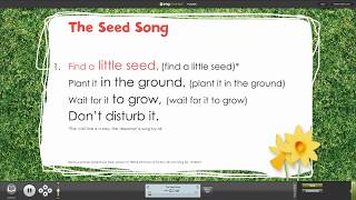 The Seed Song from Spring Assembly Songs with Words on Screen™ [upl. by Ymmat]