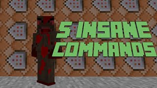 5 Insane Things You Can Do With Command Blocks Command Block Tutorial [upl. by Ettennej]