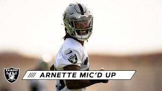 Damon Arnette Micd Up at 2020 Training Camp quotYoure Dressed Like Boobie Milesquot  Las Vegas Raiders [upl. by Ahsaeit]